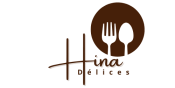 brown and white simple modern professional catering logo